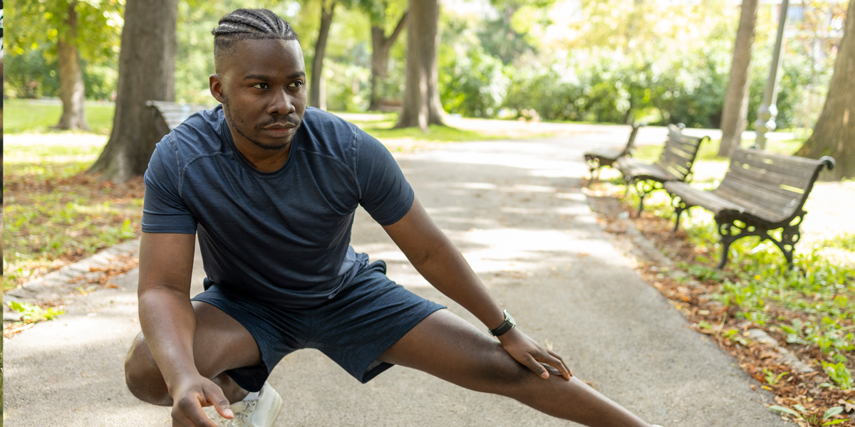 Physical Stretch In Park